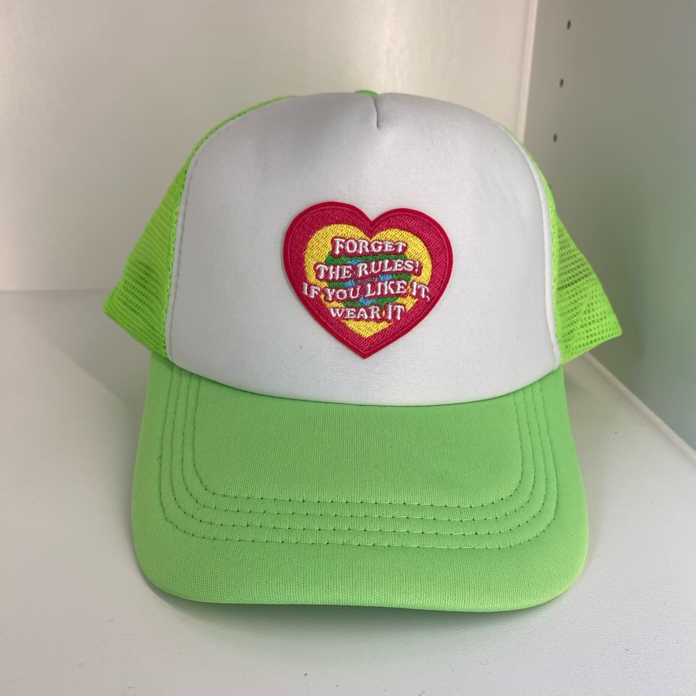 Neon trucker hat